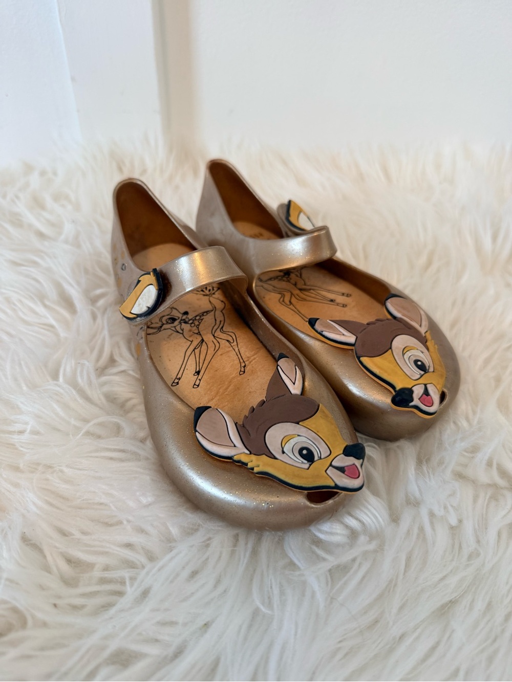 • Mini Melissa x Disney Mini Ultragirl + Bambi Jelly Mary Jane Flats